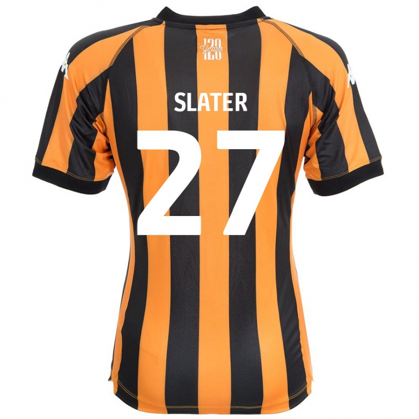 Kandiny Mujer Camiseta Regan Slater #27 Negro Ámbar 1ª Equipación 2024/25 La Camisa Chile