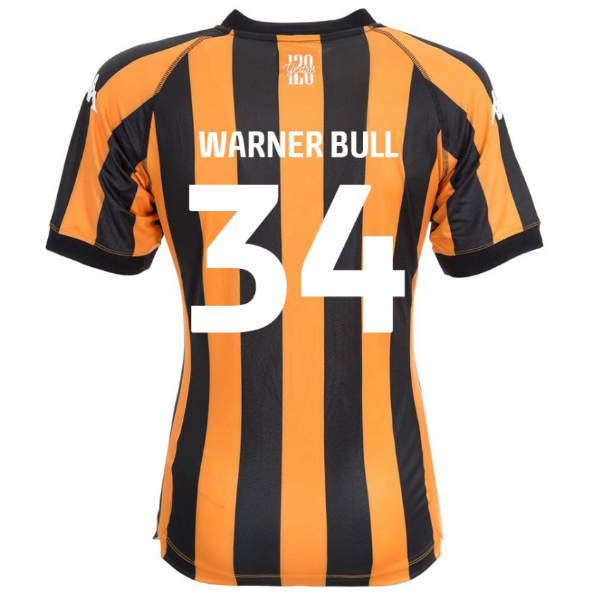 Kandiny Mujer Camiseta Lucy Warner-Bull #34 Negro Ámbar 1ª Equipación 2024/25 La Camisa Chile