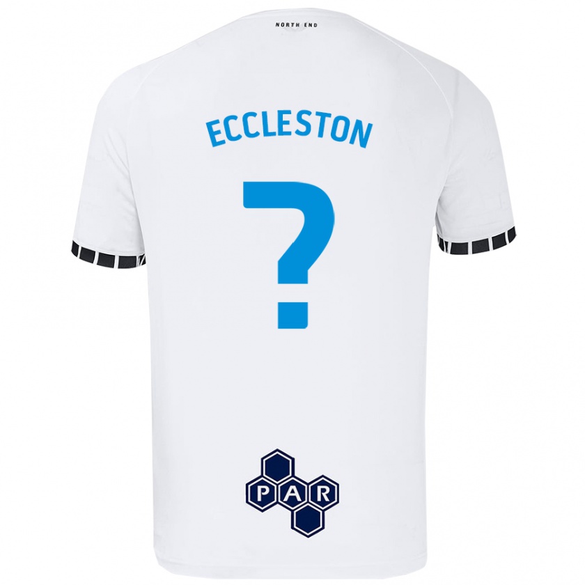 Kandiny Mujer Camiseta Ethan Eccleston #0 Blanco 1ª Equipación 2024/25 La Camisa Chile