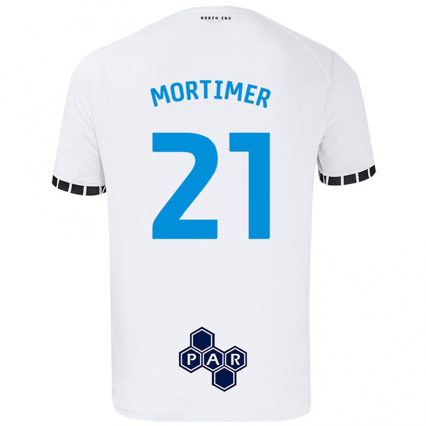 Kandiny Mujer Camiseta Jodie Mortimer #21 Blanco 1ª Equipación 2024/25 La Camisa Chile