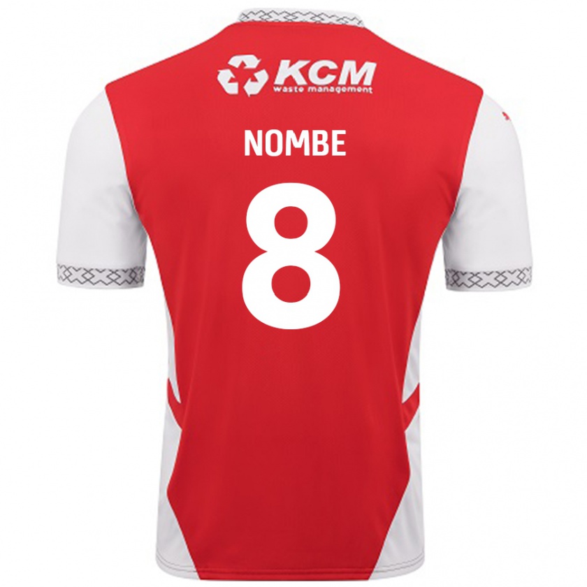 Kandiny Mujer Camiseta Sam Nombe #8 Rojo Blanco 1ª Equipación 2024/25 La Camisa Chile