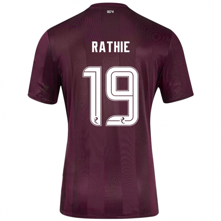 Kandiny Mujer Camiseta Luke Rathie #19 Borgoña 1ª Equipación 2024/25 La Camisa Chile