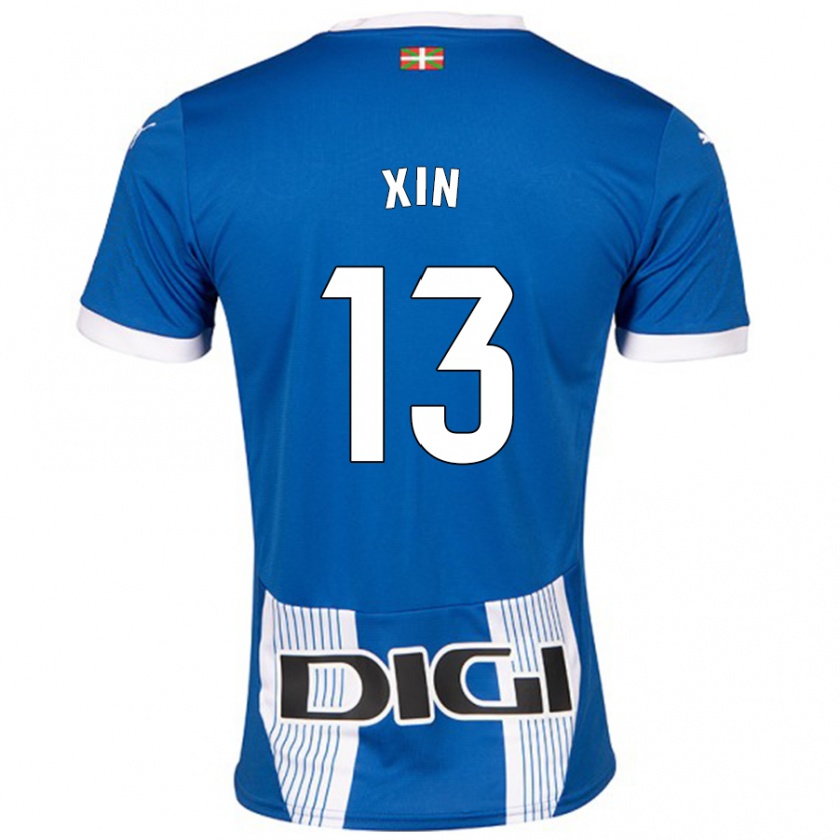 Kandiny Mujer Camiseta Jana Xin #13 Azul 1ª Equipación 2024/25 La Camisa Chile