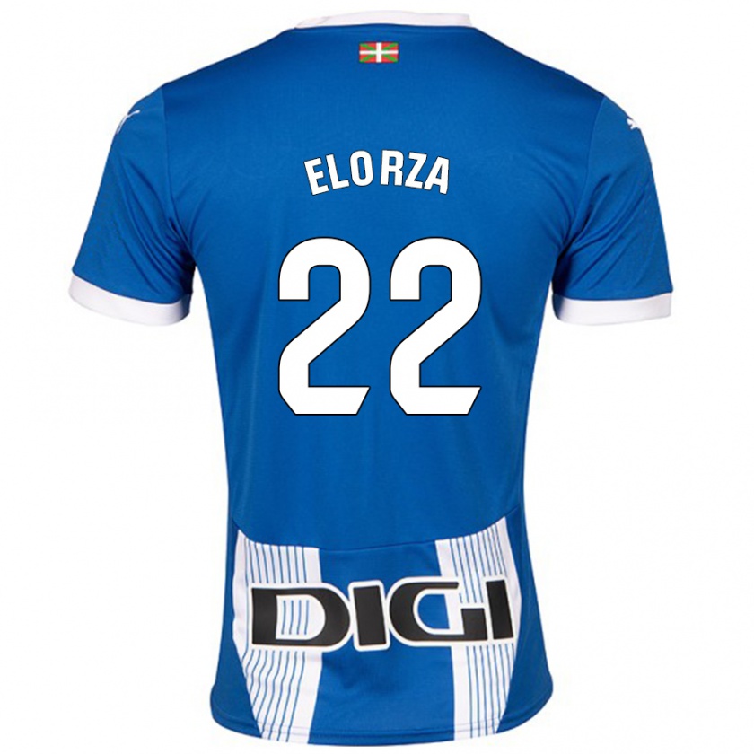 Kandiny Mujer Camiseta Sheila Elorza #22 Azul 1ª Equipación 2024/25 La Camisa Chile