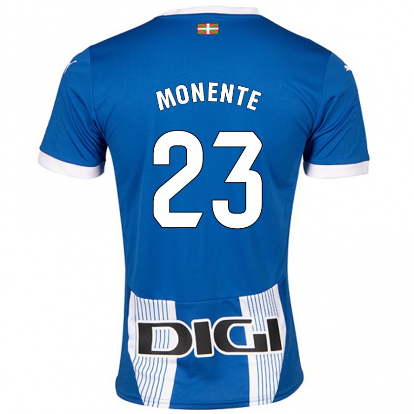 Kandiny Mujer Camiseta Leyre Monente #23 Azul 1ª Equipación 2024/25 La Camisa Chile