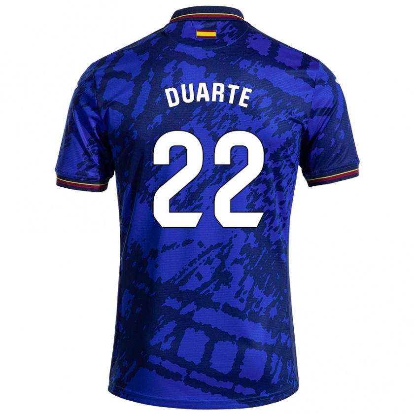 Kandiny Mujer Camiseta Domingos Duarte #22 Azul Más Oscuro 1ª Equipación 2024/25 La Camisa Chile