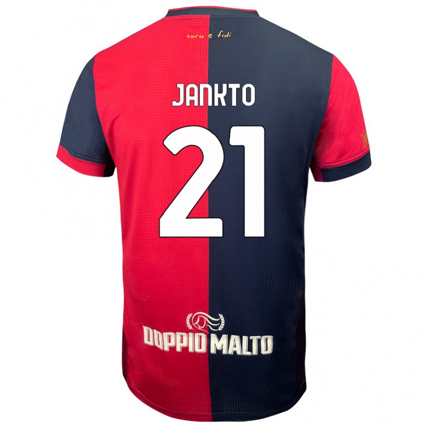 Kandiny Mujer Camiseta Jakub Jankto #21 Rojo Azul Más Oscuro 1ª Equipación 2024/25 La Camisa Chile