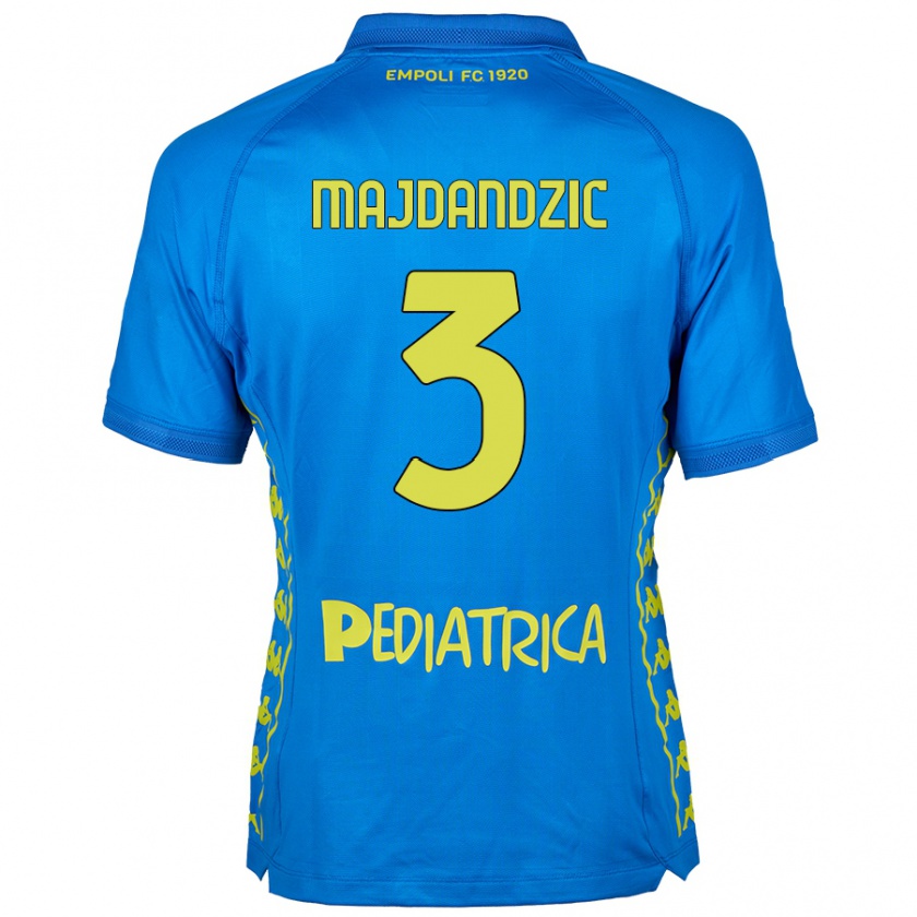 Kandiny Mujer Camiseta Patrik Majdandzic #3 Azul 1ª Equipación 2024/25 La Camisa Chile