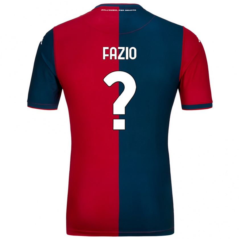 Kandiny Mujer Camiseta Lorenzo Fazio #0 Rojo Azul Oscuro 1ª Equipación 2024/25 La Camisa Chile