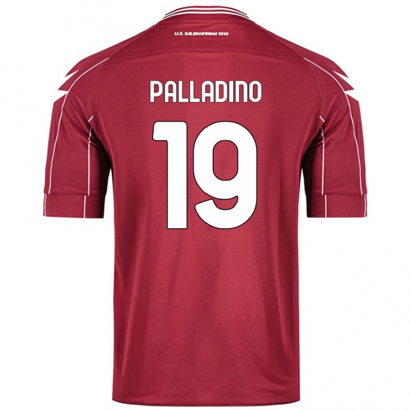 Kandiny Mujer Camiseta Alfonso Palladino #19 Borgoña 1ª Equipación 2024/25 La Camisa Chile