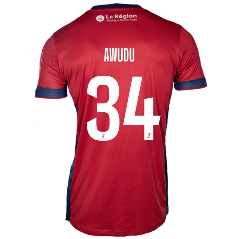 Kandiny Mujer Camiseta Sumaila Awudu #34 Borgoña Claro 1ª Equipación 2024/25 La Camisa Chile