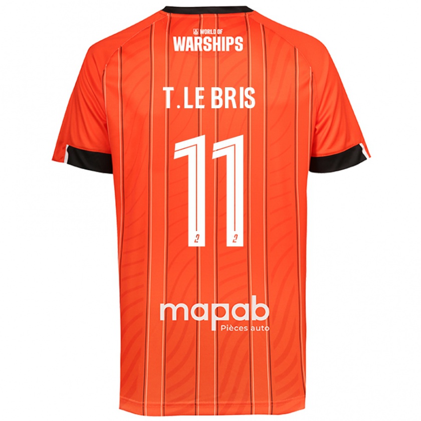 Kandiny Mujer Camiseta Théo Le Bris #11 Naranja 1ª Equipación 2024/25 La Camisa Chile