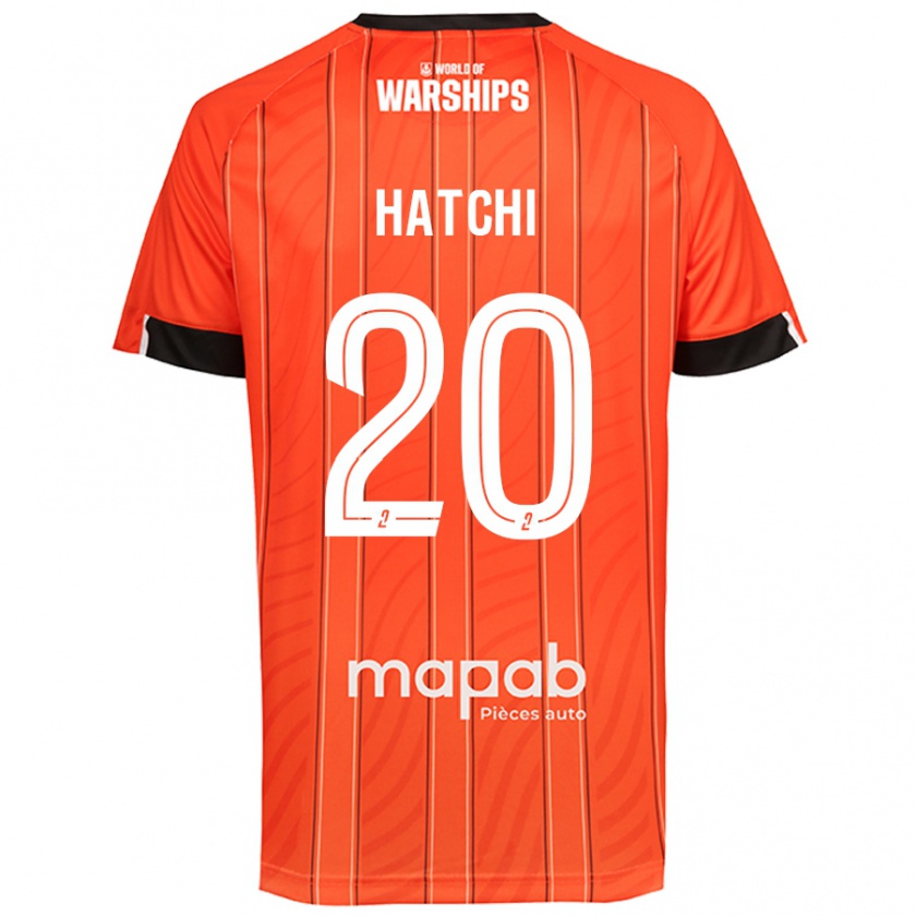 Kandiny Mujer Camiseta Jérémy Hatchi #20 Naranja 1ª Equipación 2024/25 La Camisa Chile