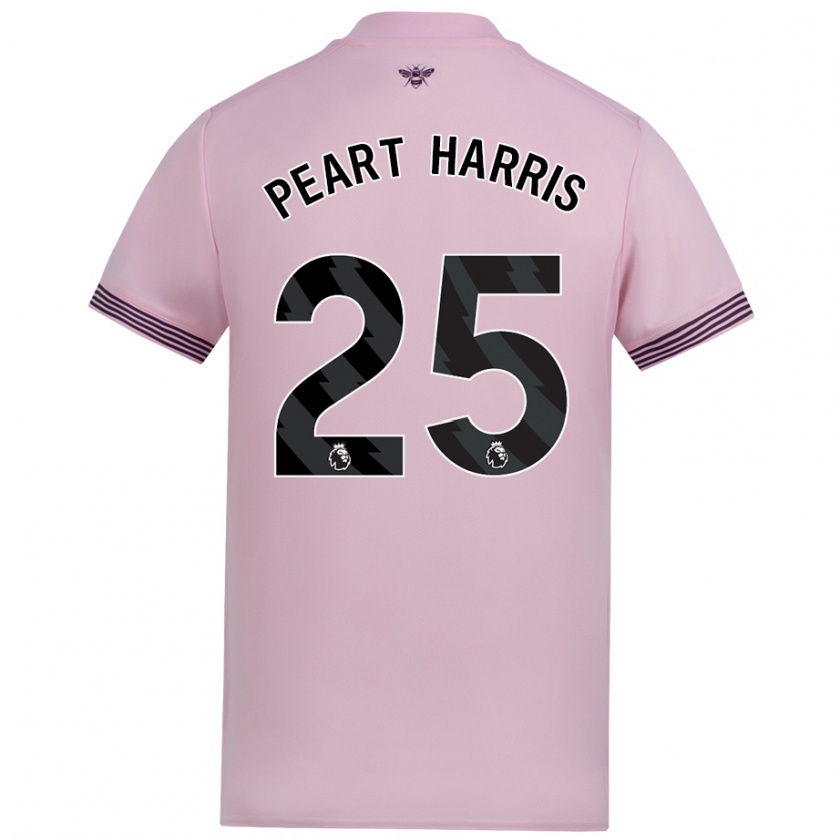 Kandiny Mujer Camiseta Myles Peart-Harris #25 Rosa 2ª Equipación 2024/25 La Camisa Chile