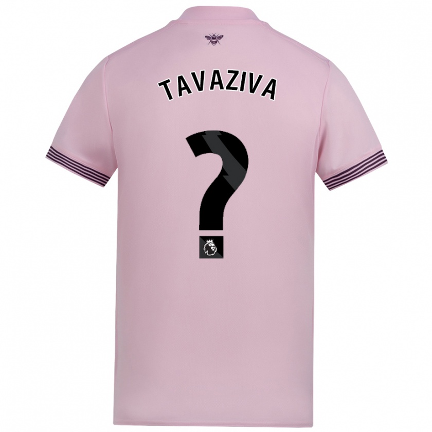 Kandiny Mujer Camiseta Marley Tavaziva #0 Rosa 2ª Equipación 2024/25 La Camisa Chile