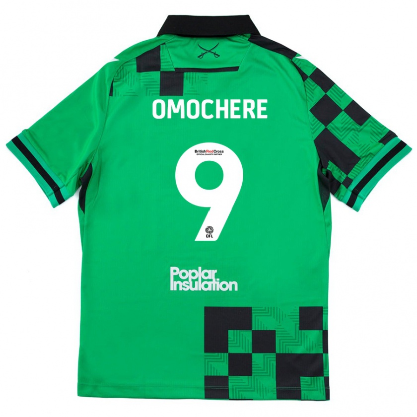 Kandiny Mujer Camiseta Promise Omochere #9 Verde Negro 2ª Equipación 2024/25 La Camisa Chile