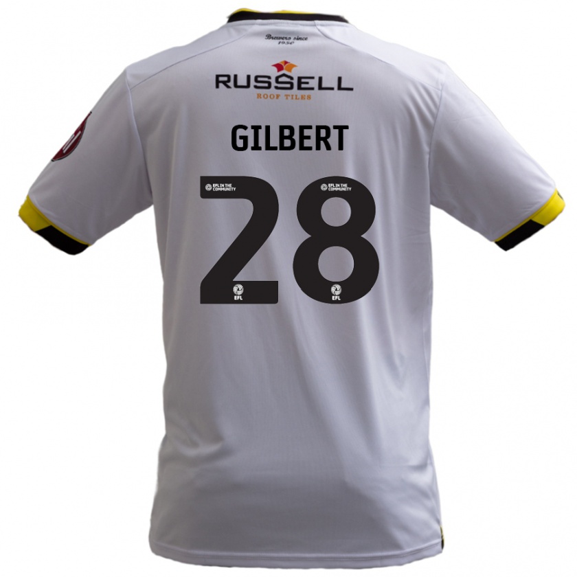 Kandiny Mujer Camiseta Cameron Gilbert #28 Blanco 2ª Equipación 2024/25 La Camisa Chile