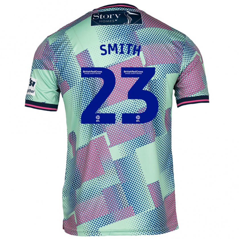 Kandiny Mujer Camiseta Jude Smith #23 Verde 2ª Equipación 2024/25 La Camisa Chile