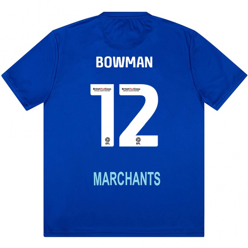 Kandiny Mujer Camiseta Ryan Bowman #12 Verde 2ª Equipación 2024/25 La Camisa Chile