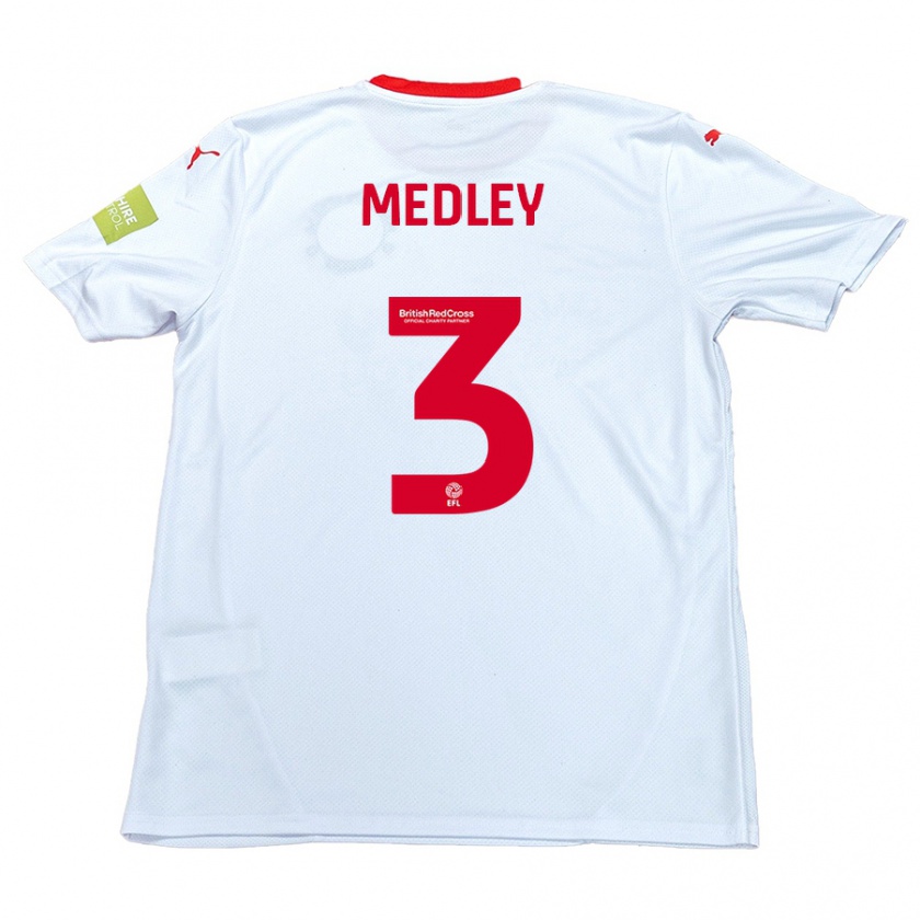 Kandiny Mujer Camiseta Zech Medley #3 Blanco 2ª Equipación 2024/25 La Camisa Chile