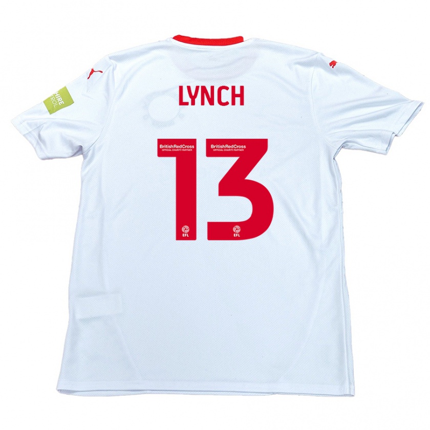 Kandiny Mujer Camiseta Jay Lynch #13 Blanco 2ª Equipación 2024/25 La Camisa Chile