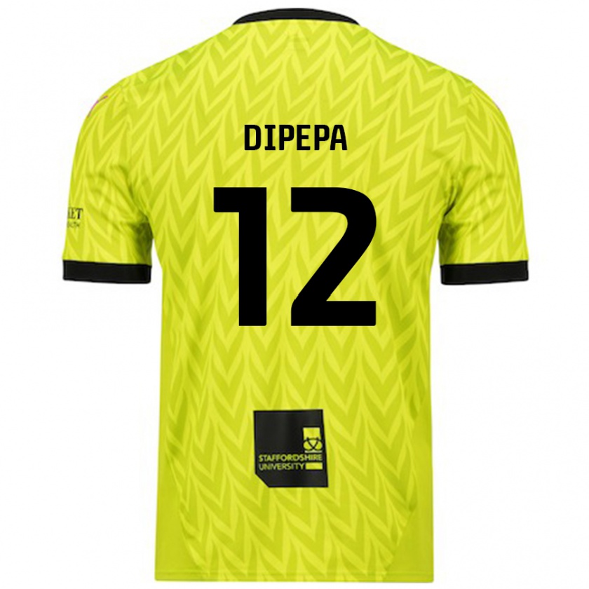 Kandiny Mujer Camiseta Baylee Dipepa #12 Verde Fluorescente 2ª Equipación 2024/25 La Camisa Chile