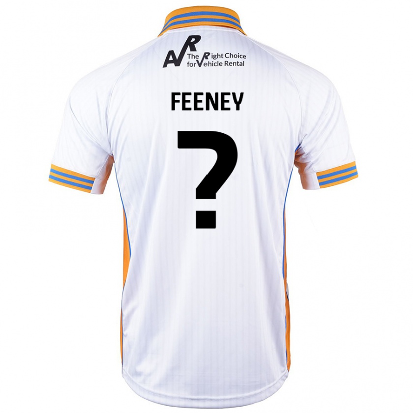 Kandiny Mujer Camiseta Josh Feeney #0 Blanco 2ª Equipación 2024/25 La Camisa Chile