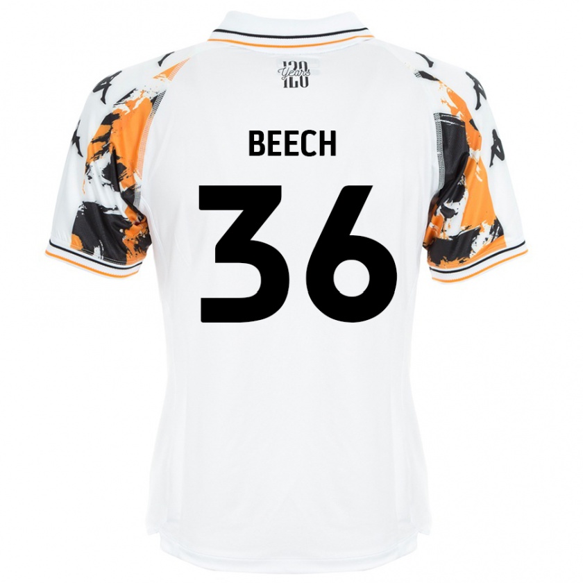 Kandiny Mujer Camiseta Amy Beech #36 Blanco 2ª Equipación 2024/25 La Camisa Chile