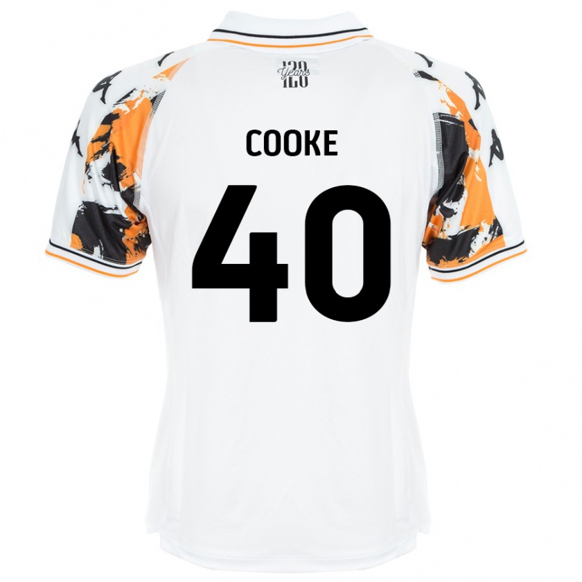 Kandiny Mujer Camiseta Megan Cooke #40 Blanco 2ª Equipación 2024/25 La Camisa Chile