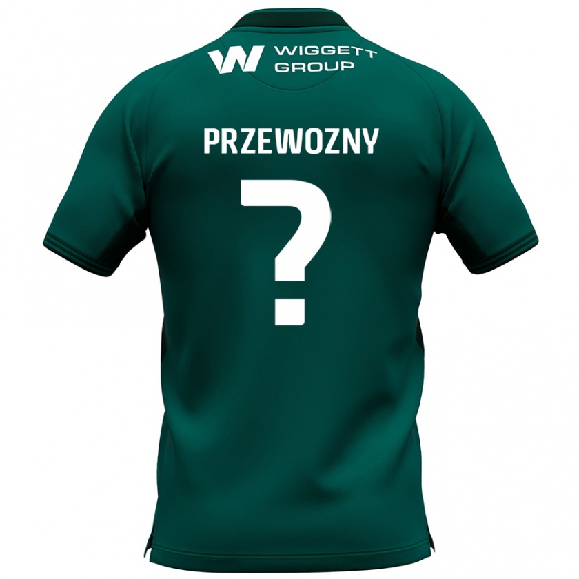 Kandiny Mujer Camiseta Jakub Przewozny #0 Verde 2ª Equipación 2024/25 La Camisa Chile