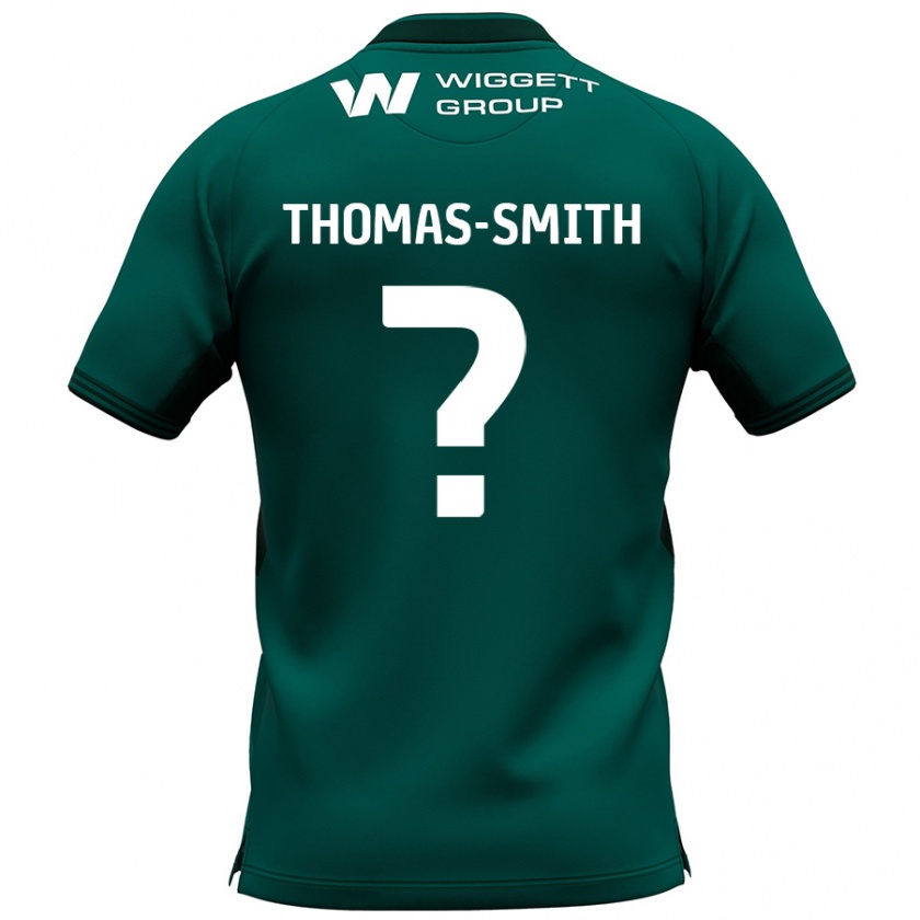 Kandiny Mujer Camiseta Jaydon Thomas-Smith #0 Verde 2ª Equipación 2024/25 La Camisa Chile