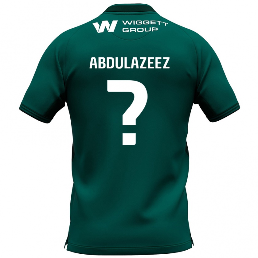 Kandiny Mujer Camiseta Abdulahi Abdulazeez #0 Verde 2ª Equipación 2024/25 La Camisa Chile