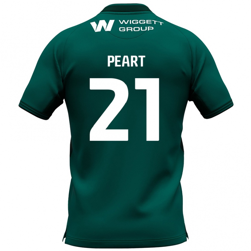 Kandiny Mujer Camiseta Kalani Peart #21 Verde 2ª Equipación 2024/25 La Camisa Chile