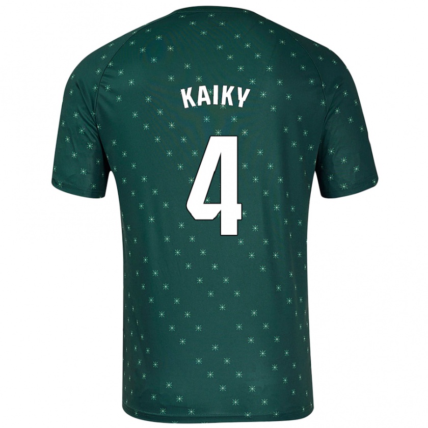 Kandiny Mujer Camiseta Kaiky #4 Verde Oscuro 2ª Equipación 2024/25 La Camisa Chile