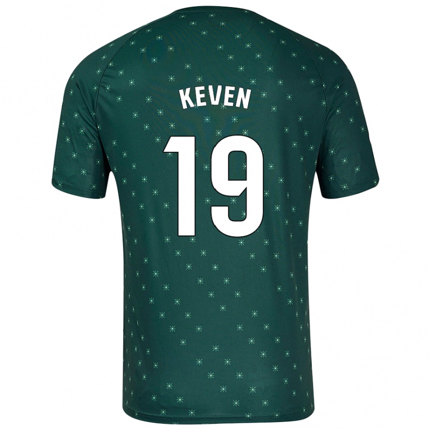 Kandiny Mujer Camiseta Keven #19 Verde Oscuro 2ª Equipación 2024/25 La Camisa Chile