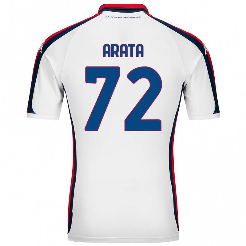 Kandiny Mujer Camiseta Stefano Arata #72 Blanco 2ª Equipación 2024/25 La Camisa Chile