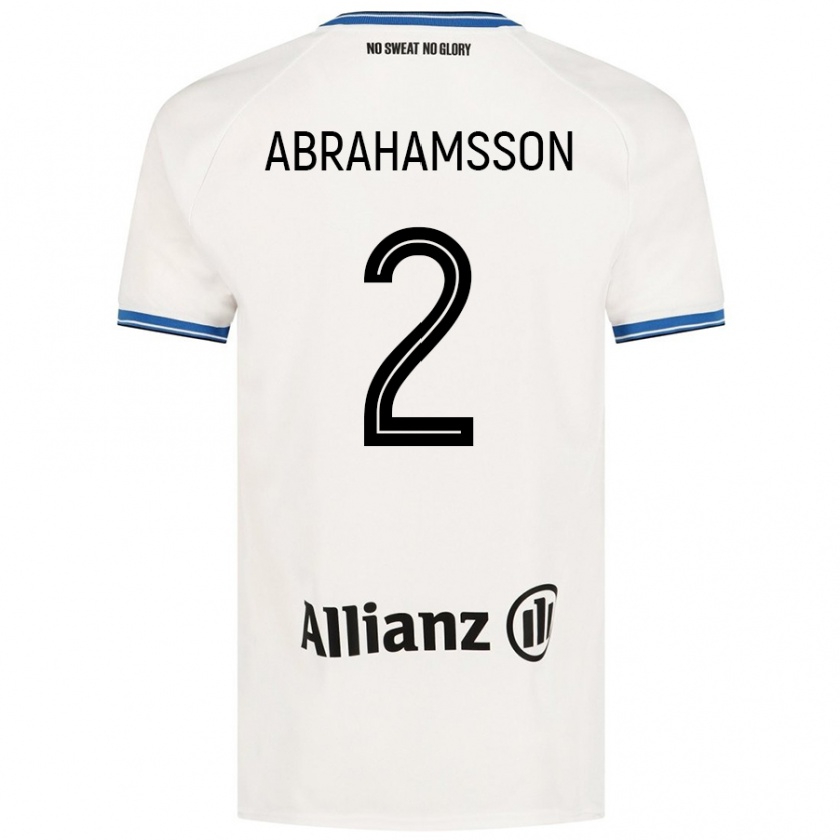 Kandiny Mujer Camiseta Sejde Abrahamsson #2 Blanco 2ª Equipación 2024/25 La Camisa Chile