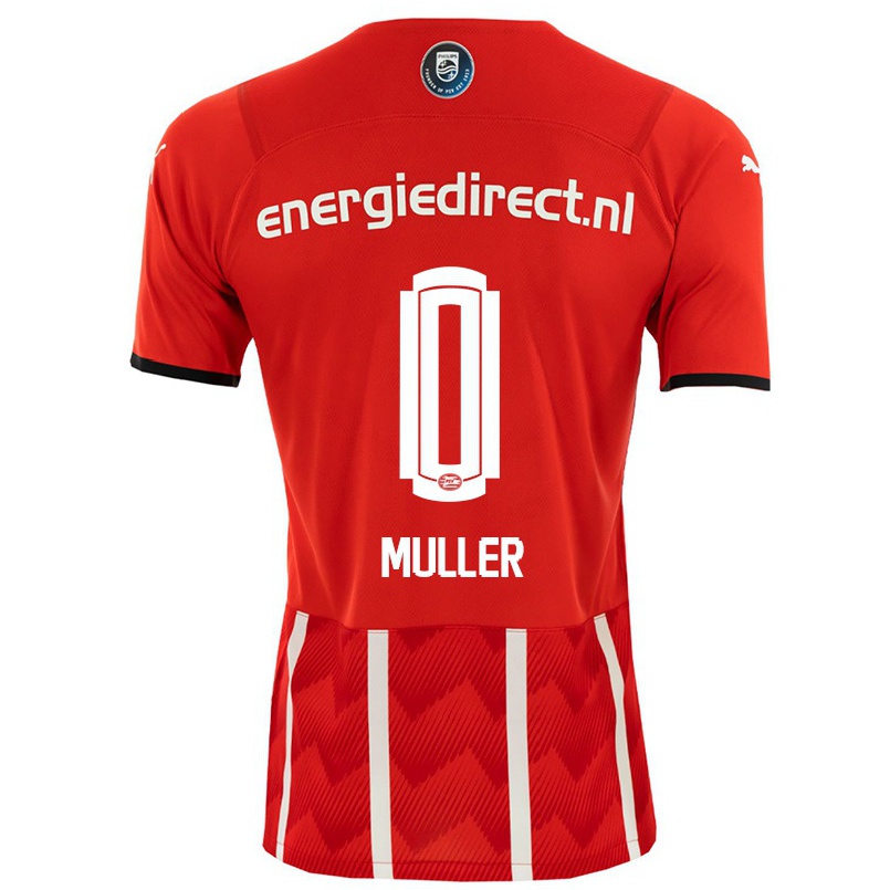 Mujer Fútbol Camiseta Vincent Muller #0 Rojo 1ª Equipación 2021/22 La Camisa Chile