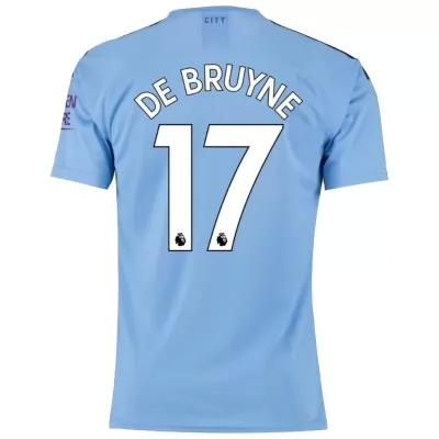 Hombre Kevin De Bruyne 17 1ª Equipación Azul Camiseta 2019/20 La Camisa Chile