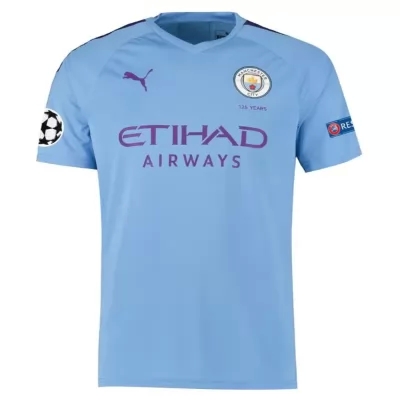 Hombre Kevin De Bruyne 17 1ª Equipación Azul Camiseta 2019/20 La Camisa Chile