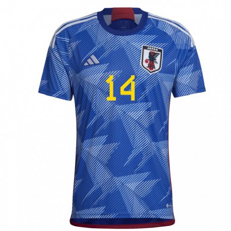 Kandiny Niño Camiseta Japón Takatora Einaga #14 Azul Real 1ª Equipación 22-24 La Camisa Chile