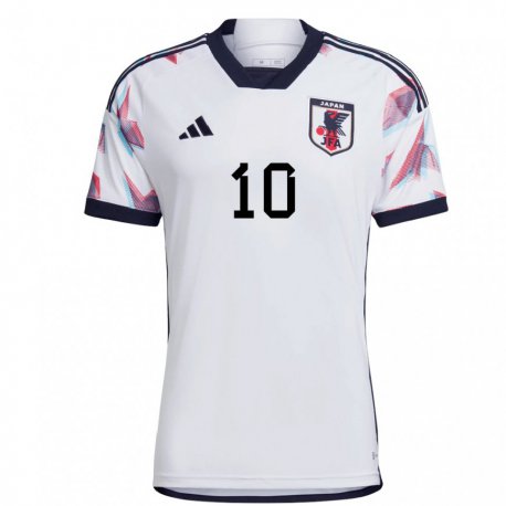 Kandiny Hombre Camiseta Japón Fuka Nagano #10 Blanco 2ª Equipación 22-24 La Camisa Chile