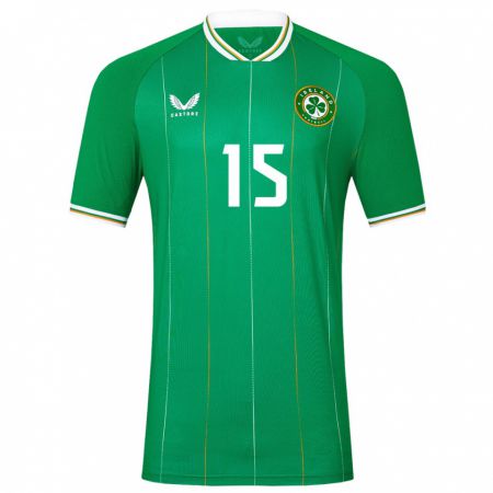 Kandiny Niño Camiseta Irlanda Lucy Quinn #15 Verde 1ª Equipación 24-26 La Camisa Chile