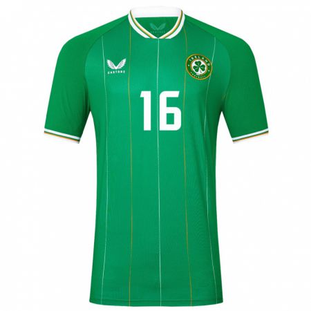 Kandiny Niño Camiseta Irlanda Fintan Doherty #16 Verde 1ª Equipación 24-26 La Camisa Chile