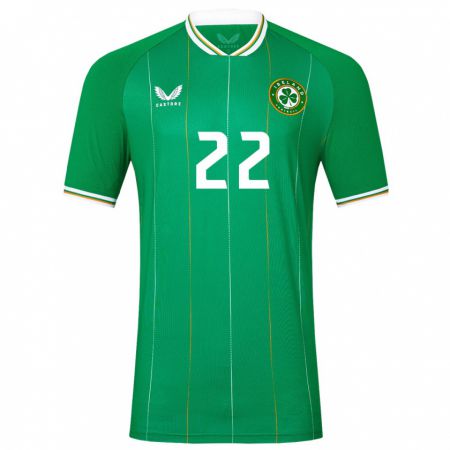 Kandiny Niño Camiseta Irlanda Stephen Mohan #22 Verde 1ª Equipación 24-26 La Camisa Chile