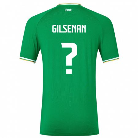 Kandiny Niño Camiseta Irlanda Zak Gilsenan #0 Verde 1ª Equipación 24-26 La Camisa Chile