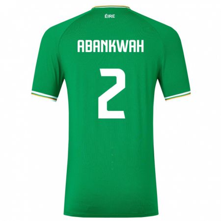 Kandiny Niño Camiseta Irlanda James Abankwah #2 Verde 1ª Equipación 24-26 La Camisa Chile