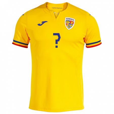 Kandiny Niño Camiseta Rumania Edward Neamțu #0 Amarillo 1ª Equipación 24-26 La Camisa Chile