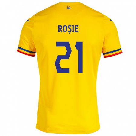 Kandiny Niño Camiseta Rumania Genoveva Roșie #21 Amarillo 1ª Equipación 24-26 La Camisa Chile