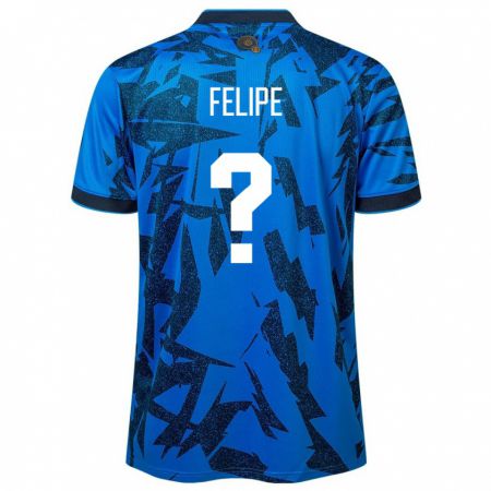 Kandiny Niño Camiseta El Salvador Felipe Rodríguez #0 Azul 1ª Equipación 24-26 La Camisa Chile